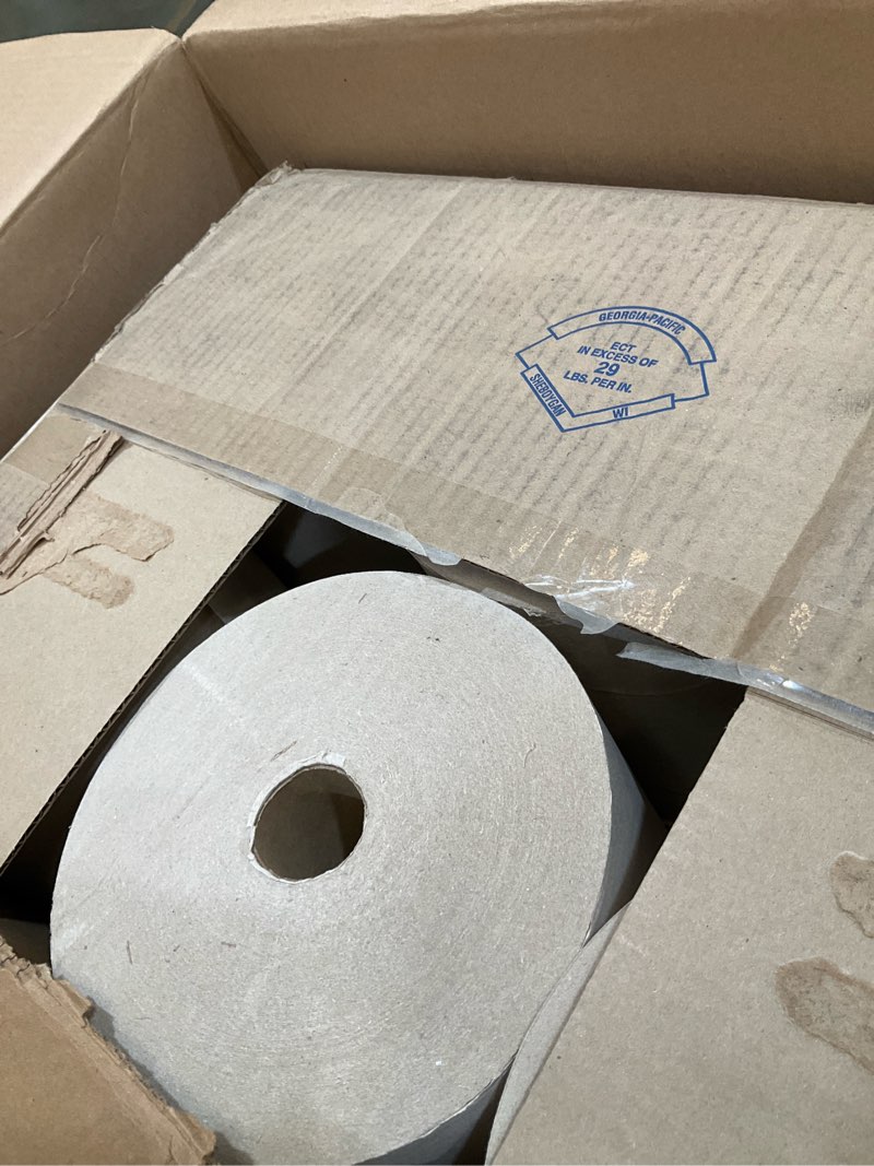 Condition photo showing Good Condition for georgia-pacific pacific blue ultra 8" high-capacity recycled paper towel rolls by gp pro (georgia-pacific), brown, 26495, 1,150 linear feet per roll, 6 rolls per case