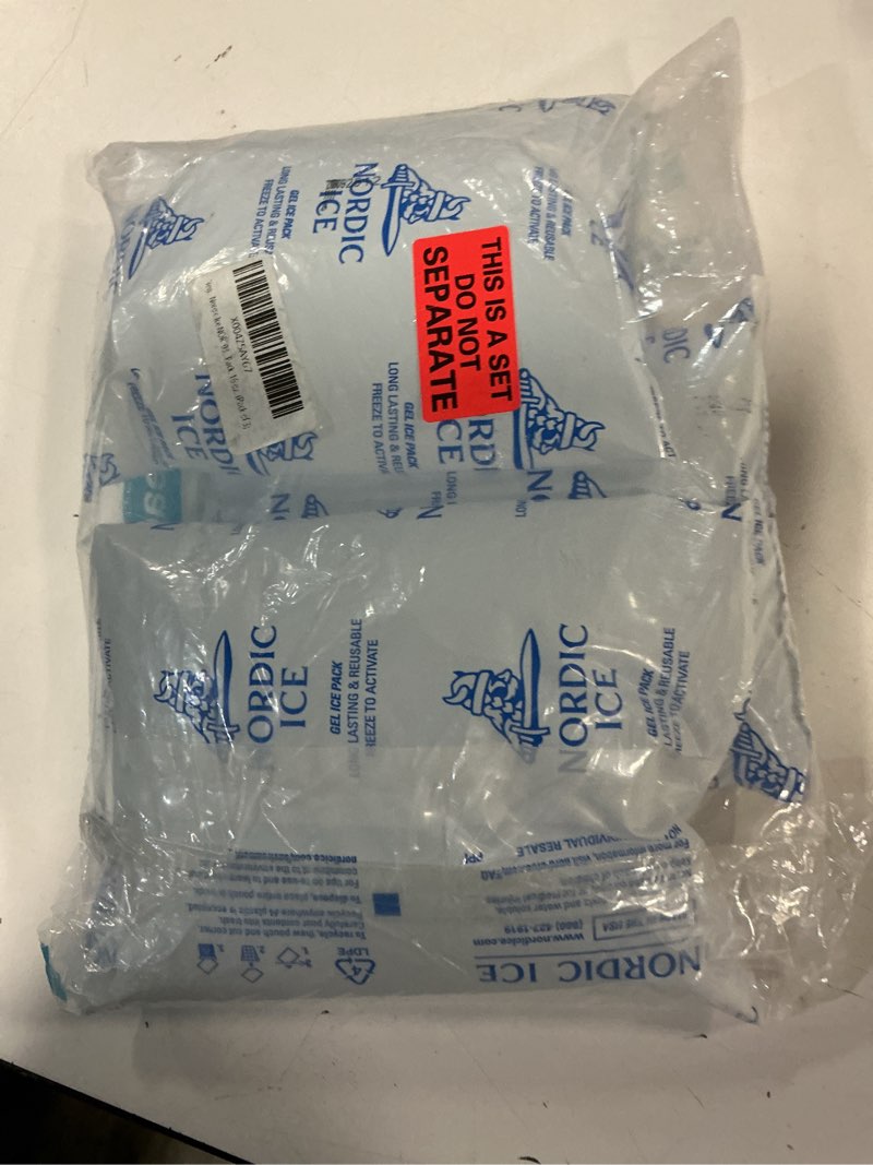 Condition photo showing New/Like New for Nordic Ice NOR1032 Reusable Long-Lasting Gel Pack, 16 oz. (Pack of 3)