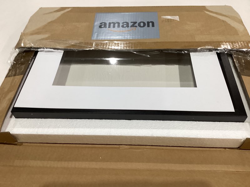 Condition photo showing Good Condition for Americanflat 12x16 Shadow Box Frame with Polished Plexiglass - Silhouette Collection - Large Shadow Box Display Case for Tabletop and Wall Display - Black with Soft Felt Back Black 12x16