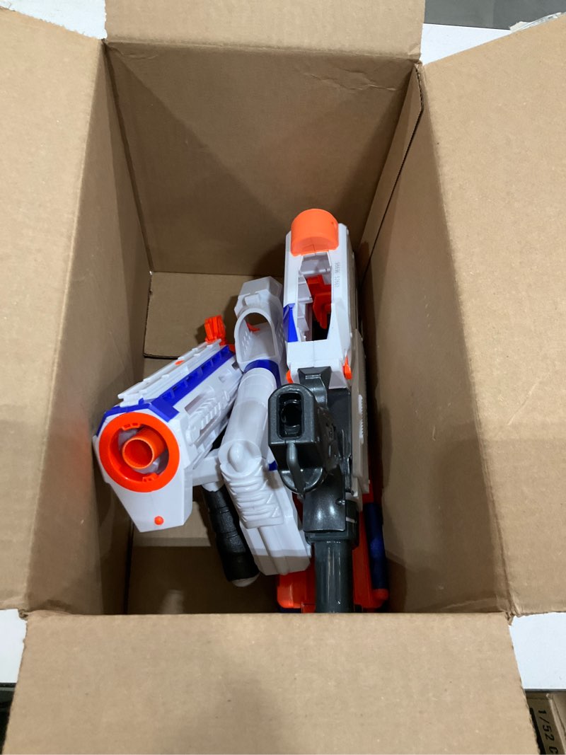 Condition photo showing As Is for NERF N-Strike Elite Retaliator Blaster, Stock, Grip, Barrel, 12-Clip, 12 Darts, Outdoor Toys for Kids 8+ (Amazon Exclusive)