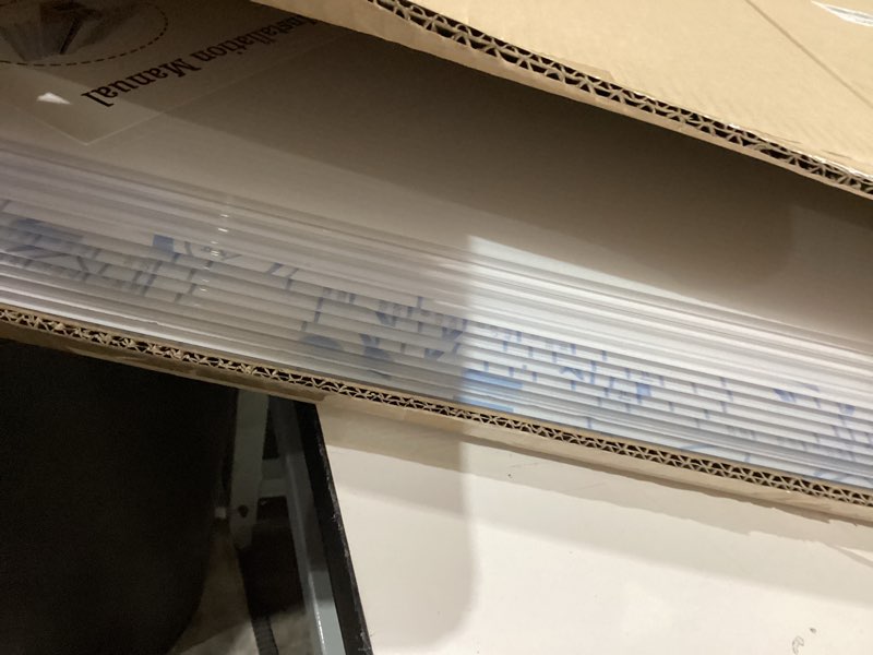 Condition photo showing New/Like New for ?0.24''?12pcs? polycarbonate greenhouse panels sheet?greenhouse replacement plastic panels?double layer clear polycarbonate roof panel??4' x 2' x 0.24''? 4' x 2' x 0.24'' clear 12