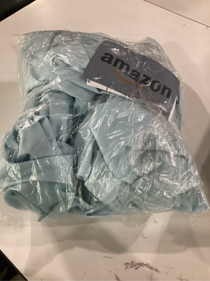 Condition photo showing Good Condition for 2-pack 60x120 inch dusty blue table cloths, solid stain and wrinkle resistant oblong tablecloth, premium plain weave polyester fabric rectangle table linen covers for hotel, wedding dusty blue 60" x 120" (2pc - rectangular)