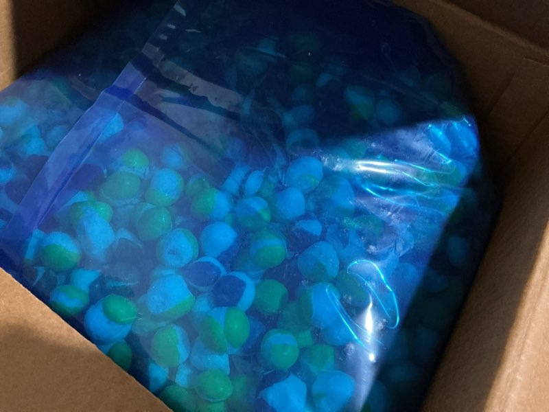 Condition photo showing Good Condition for freeze dried candy box 