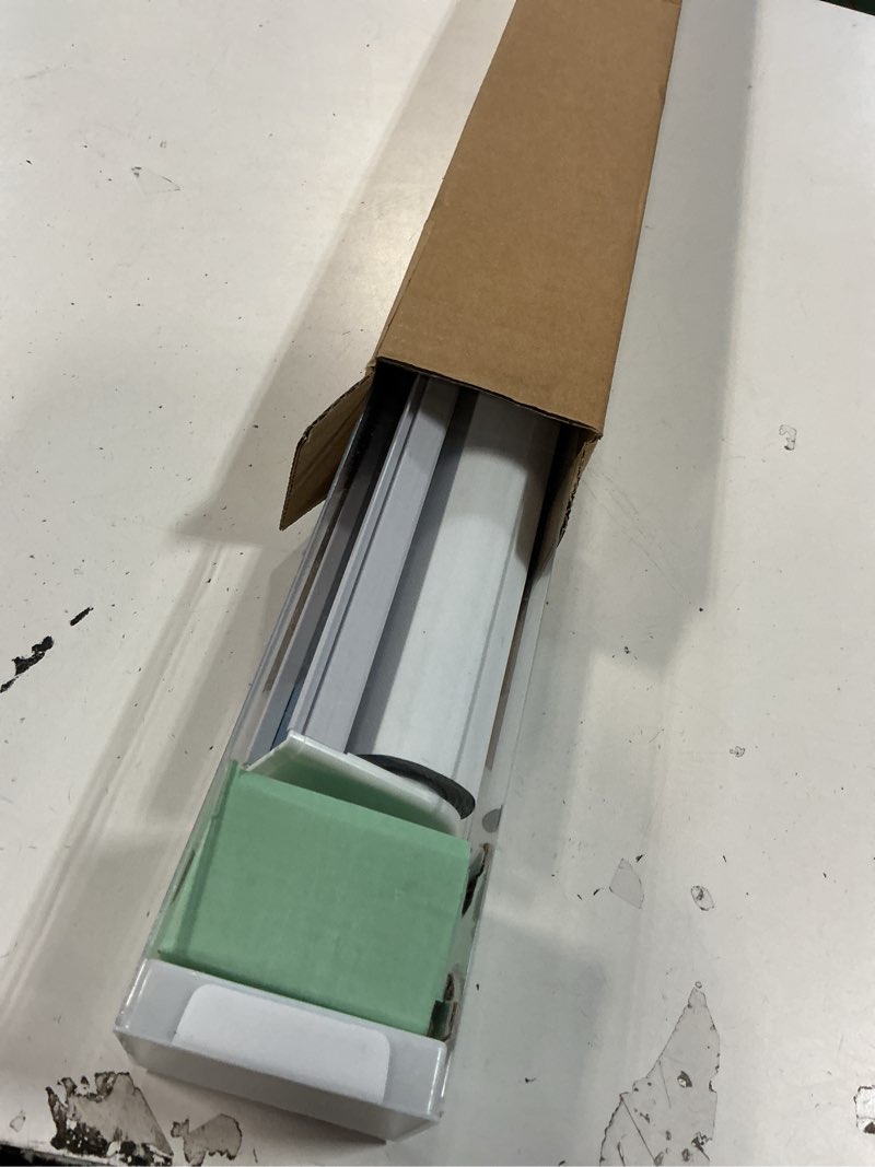 Condition photo showing Good Condition for Cordless Roller Shades Blackout Blinds for Windows Room Darkening Rolled Up Shades with Spring System, UV Protection Natural Linen Fabric Window Shades Door Blinds for Home,36" W x 72" H, Heather Grey 36"W x 72"H Heather Grey