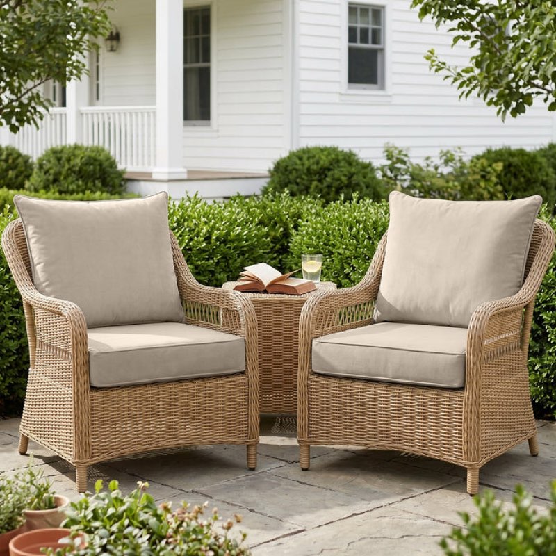 Condition photo showing Good Condition for outdoor deep seat cushion set, 24x 24 x 4 inch, 4 pack