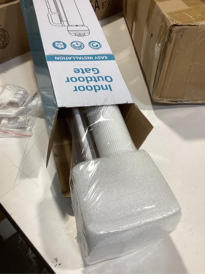 Condition photo showing Good Condition for PRObebi Retractable Dog Gate for The House Extends to 54" Wide 34" Tall, Gates for Baby Indoor, Stair Gate for Outdoor, Staris, Hallways, Doorways, Deck, Porch, Need Drilling