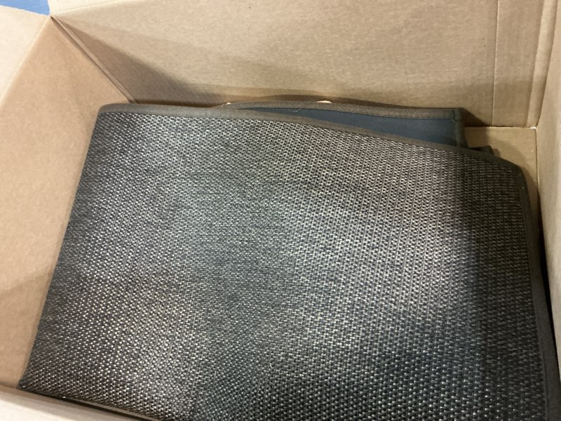 Condition photo showing Good Condition for lekeepgo door mat 24"x36", non slip door mat indoor entrance, rubber backing front indoor door mats washable absorbent low-profile entryway entry resist dirt inside door mats, brown 2' x 3' (rectangular) coffee