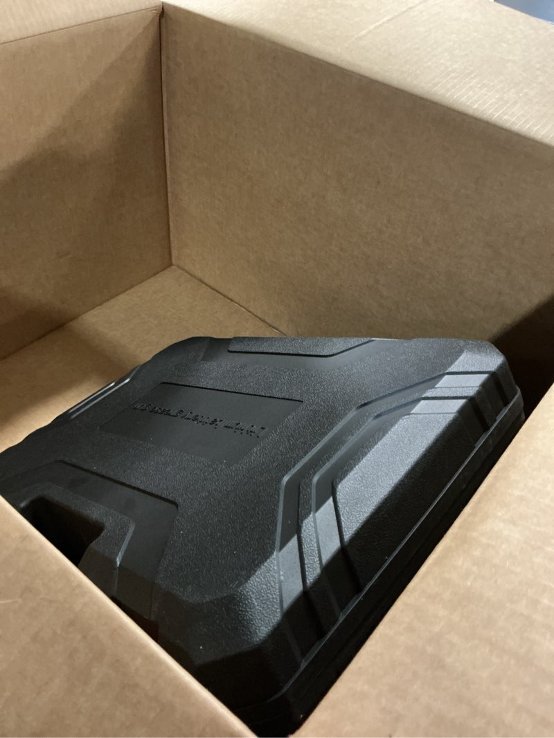 Condition photo showing As Is for ecarke cordless grease gun, compatible with dewalt 20v battery (bare tool), 3?speed adjustable flow, 12,000 psi max, 39” hose, works with bulk & cartridge grease, for farm/truck/construction 3 speeds-compatible with dewalt 20v battery