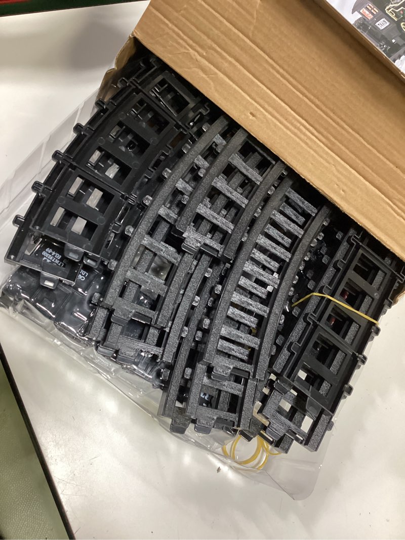 Condition photo showing Good Condition for christmas train sets for under the tree, electric train toy with steam, light & sound, great for 3 4 5 6 7 8+ year old kids toddler boys girls red train