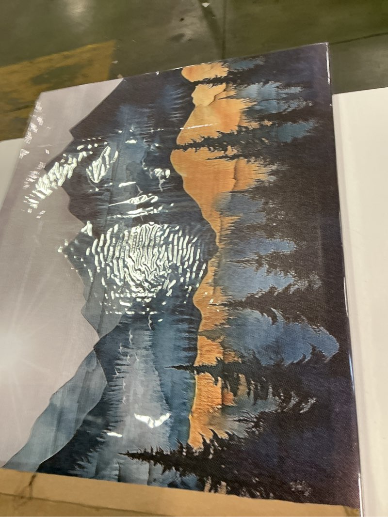Condition photo showing New/Like New for FUHAIHUA Canvas Wall Art For Living Room Wall Decor For Bedroom Office Wall Decoration Mountain Landscape Painting Abstract Pictures Artwork Room Aesthetic Home Decor 20x40 In 40"L x 20"W Abstract Mountain