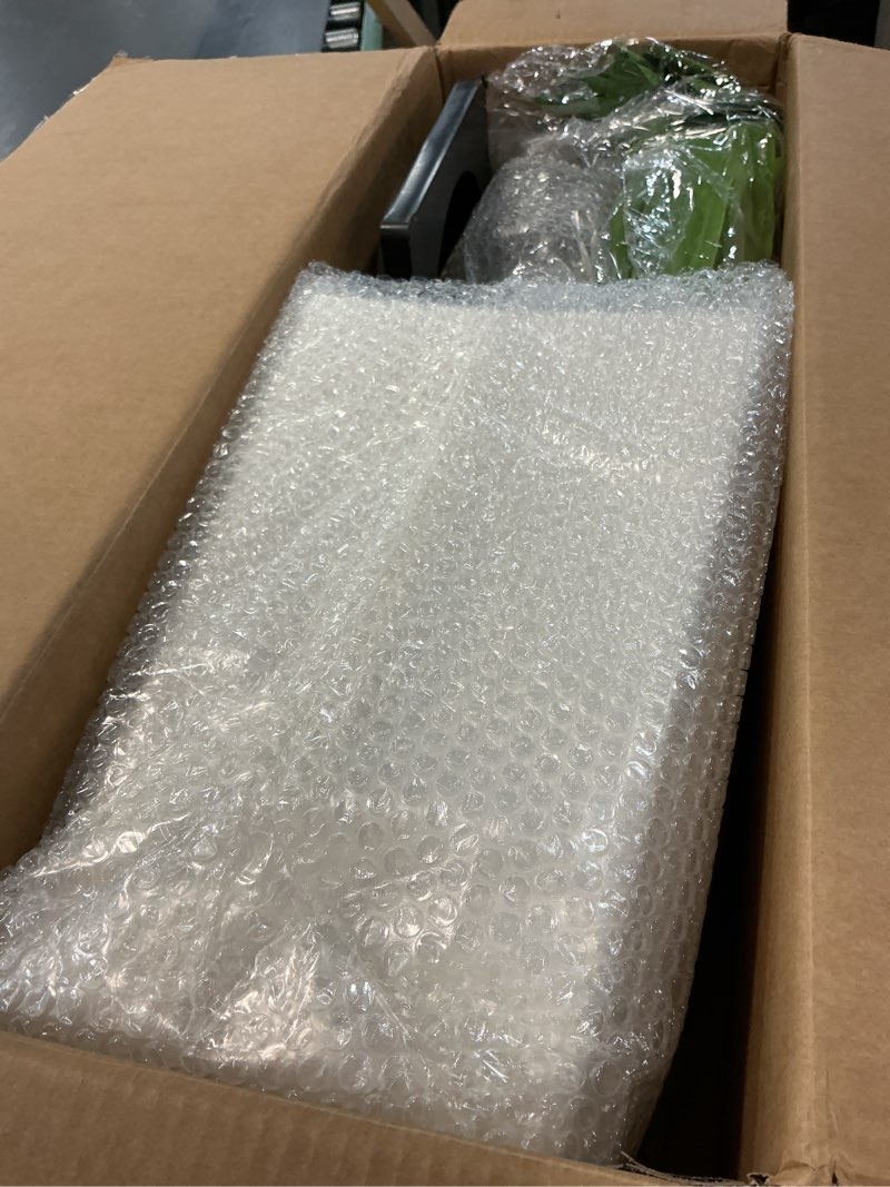 Condition photo showing New/Like New for Artificial Dracaena Tree with White Tall Planter, 5ft Tall Potted Artificial Dracaena Silk Plant, Fake Yucca Tree Plant, Home Office Floor Room Decor Plants Indoor Outdoor, Housewarming Gift