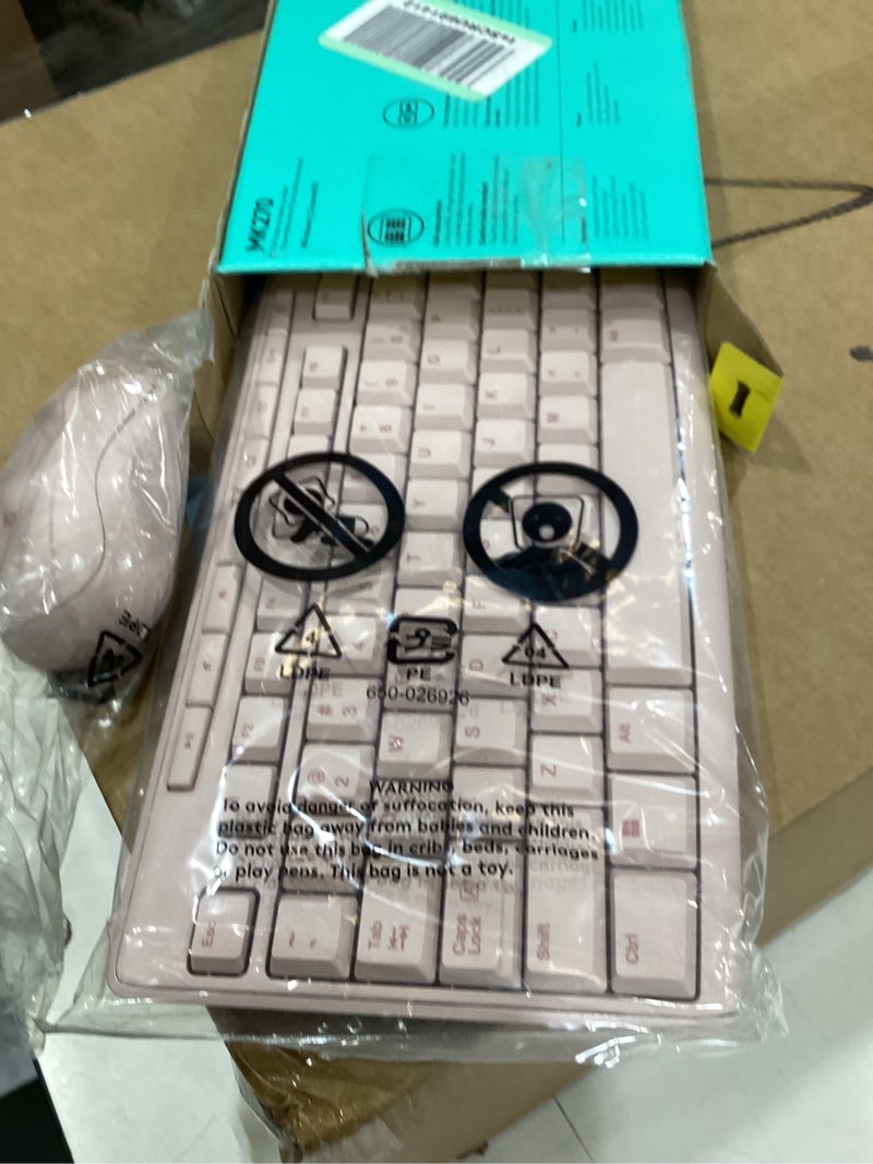 Condition photo showing Good Condition for logitech mk270 wireless keyboard and mouse combo for windows, 2.4 ghz, 8 multimedia keys, pc, laptop, wireless keyboard compact mouse combo - rose