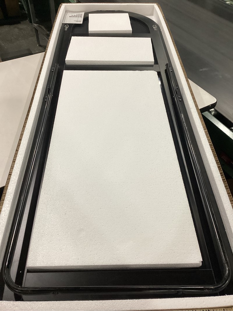 Condition photo showing New/Like New for pexfix arched full length mirror black, floor mirror, standing hanging or leaning against wall full body mirror wall mirror-64''x21''