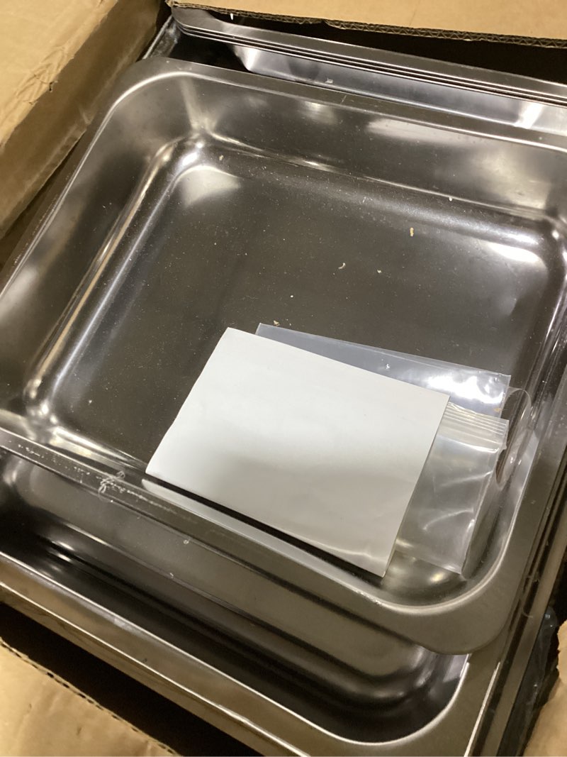 Condition photo showing Good Condition for winco anti-jamming steam pan, half-size x 6-inch, standard weight,stainless steel,medium 1