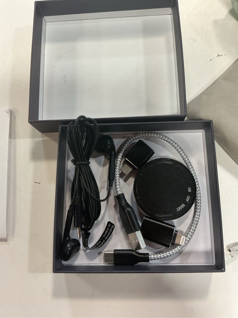 Condition photo showing Good Condition for 128g (1600 hour) magnetic voice activated recorder - nanezan recording device mp3 records with 70 hours battery time, usb-c audio recorder for work, lectures, meetings, interviews black-128gb