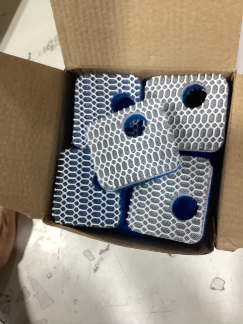 Condition photo showing Good Condition for 5 set cat water fountain filter replacement for square 2.2l/73oz stainless steel cat fountain, zekiry pet fountain filter, triple filtration replacement filters(5 filter, 5 sponge, 5 8d sponge)