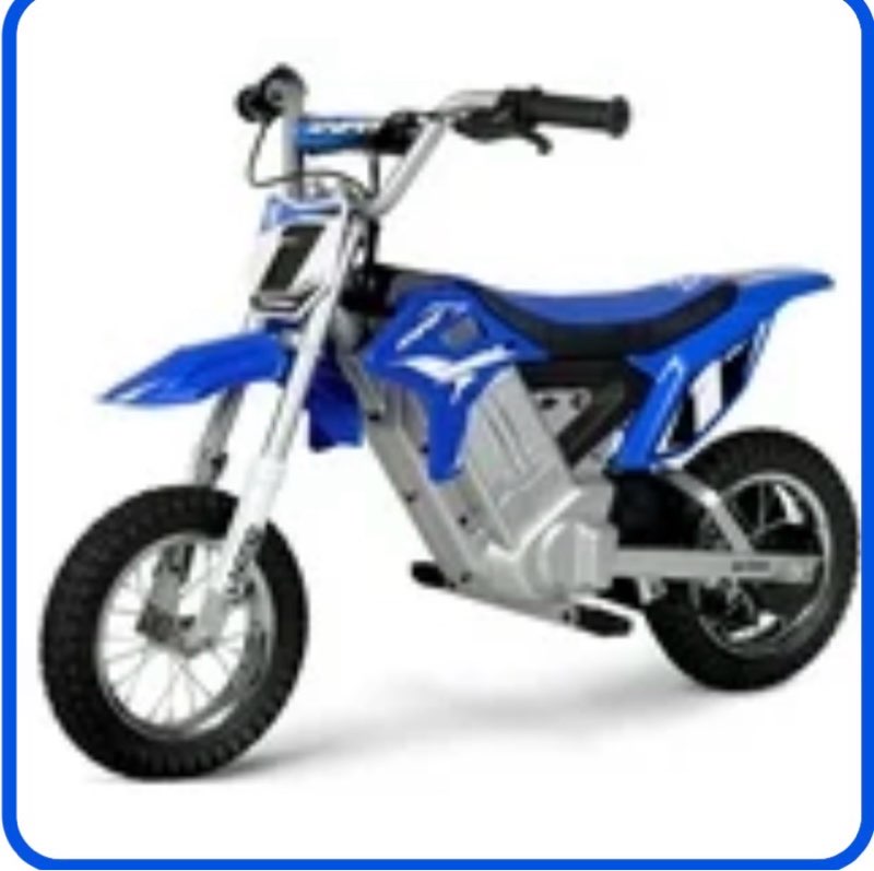 Hyper Toy Company, HPR350 24V Electric Dirt Bike, Children Ages 13+, up to 14 MPH, Blue