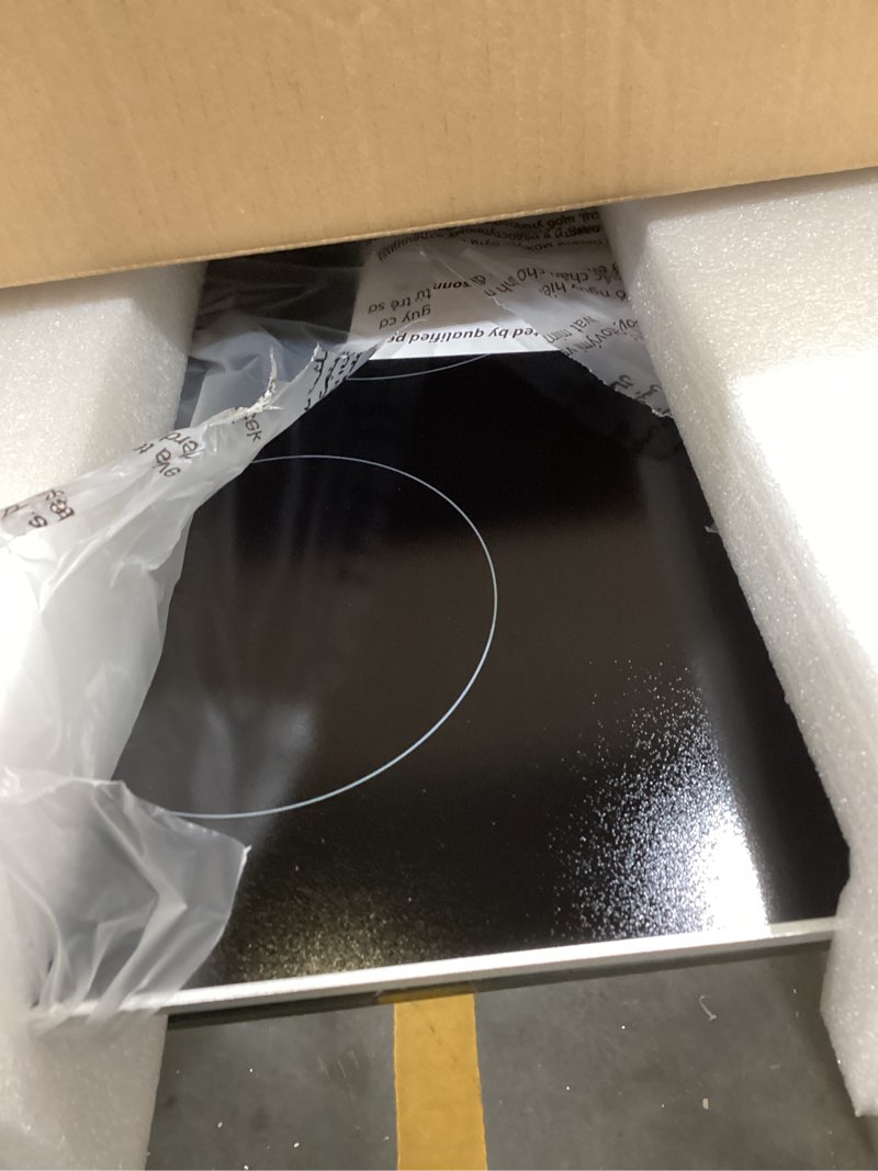 Condition photo showing Good Condition for karinear 30 inch electric cooktop 4 burners, knob control built-in ceramic cooktop, 30" radiant electric stove top with glass protection metal frame,fits most existing cutouts, 220-240v, hard wire