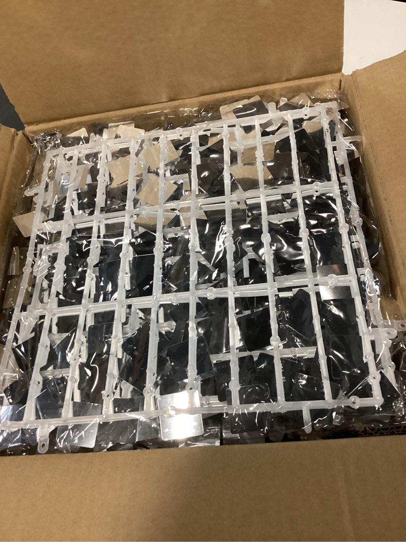 Condition photo showing New/Like New for 24 Pcs Silver Shimmer Wall Backdrop - 4x6 FT Silver Sequin Wall for Graduation, Anniversary & Engagement Decor Silver 24 Pcs