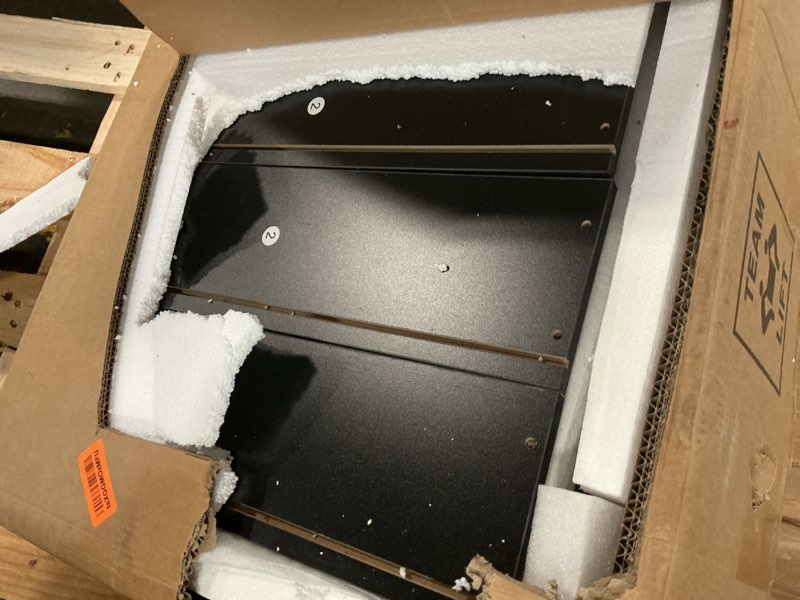 Condition photo showing As Is for Modern Chest of Drawers with 6 Drawers,Deep Drawers,Clothes Organizer,Large Storage Cabinet for Living Room, Bedroom,Hallway,with Anti-Tipping Device,Brown Brown 15.8"D x 47.2"W x 31.5"H (6 Drawers)