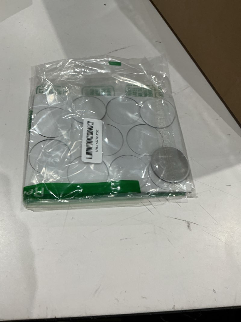 Condition photo showing Good Condition for 60pcs small round mirror tiles mini circular mirror stickers for wall decor craft adhersive back centerpieces 1.5 inch