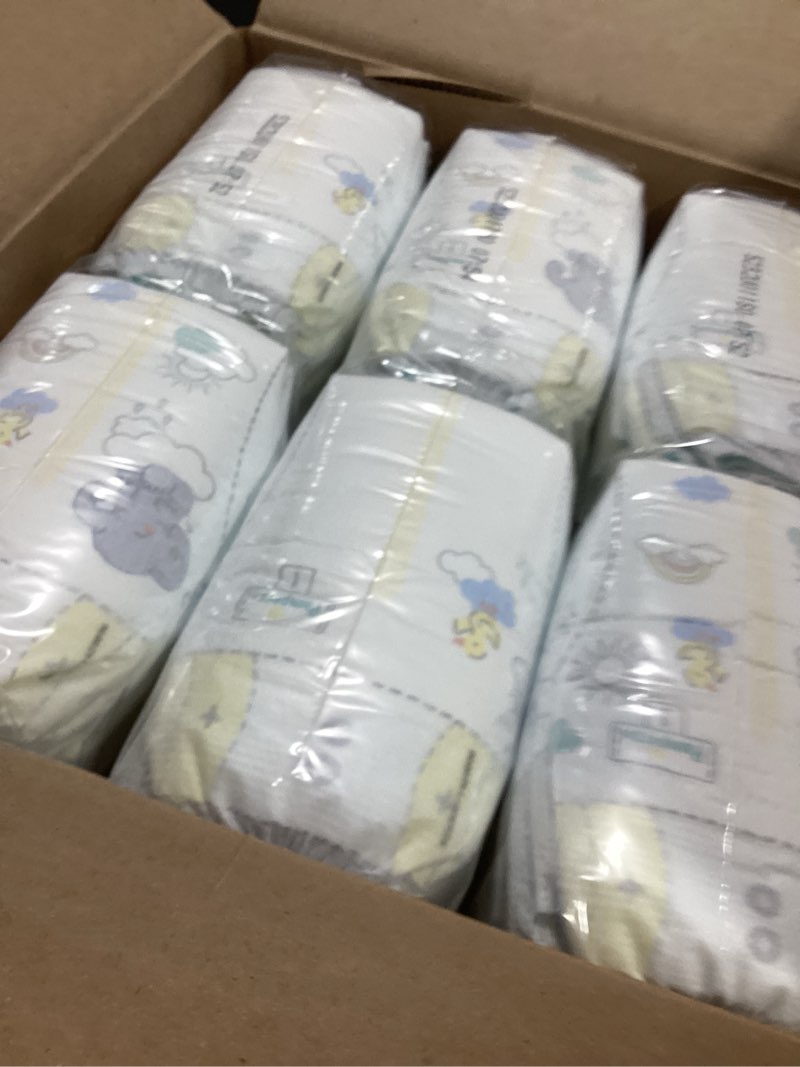 Condition photo showing As Is for Pampers Swaddlers Diapers, Size 1 (8-14 lbs), 198 Count, Absorbent, Keeps Baby Dry and Comfortable, Skin Safe Disposable Baby Diaper (Packaging May Vary)