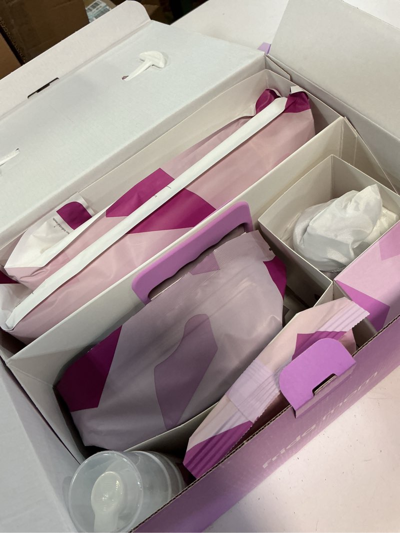 Condition photo showing Good Condition for Frida Mom 11pc Postpartum Essentials Kit Gift Set, Hospital Bag Must Haves for New Mom, Includes 4 Disposable Postpartum Underwear, 4 Ice Maxi Pads, Perineal Healing Foam & 24 Pad Liners & Peri Bottle Postpartum Kit