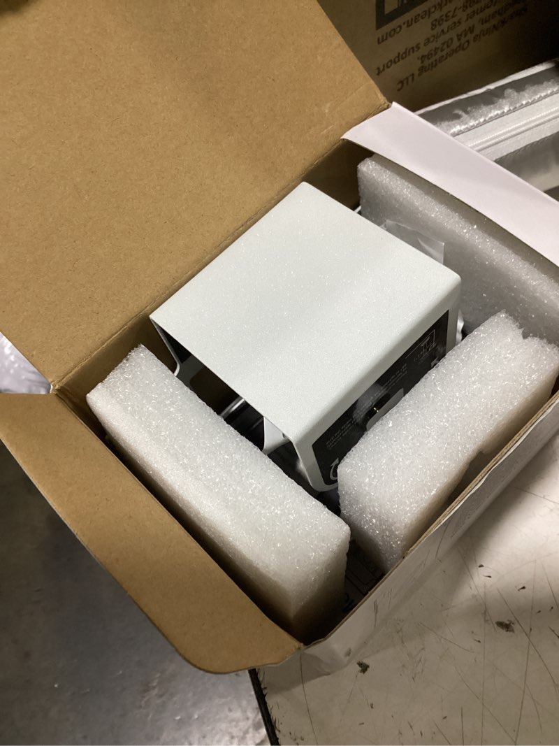 Condition photo showing As Is for homalor anti theft ring doorbell mount: white ring doorbell door mount blink camera holder - metal, no drill required glittery ?frosted white