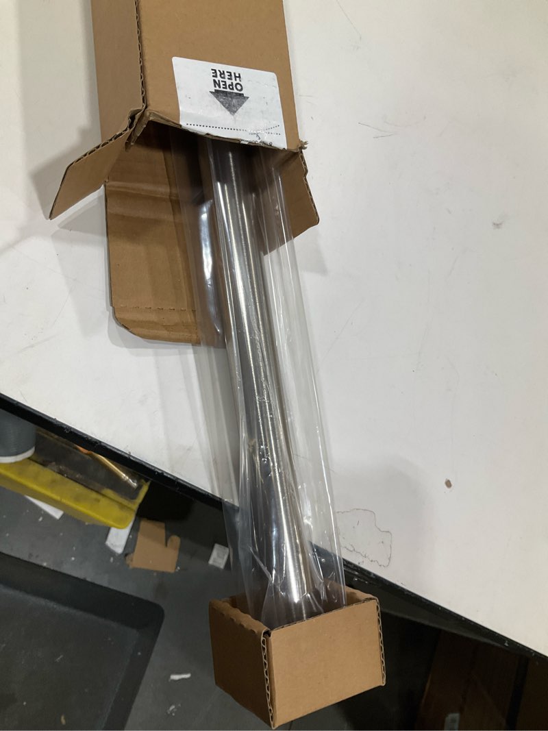 Condition photo showing Good Condition for Ivilon Tension Curtain Rod - Spring Tension Rod for Windows or Shower, 24 to 36 Inch. Brushed Nickel 24" to 36" Brushed Nickel