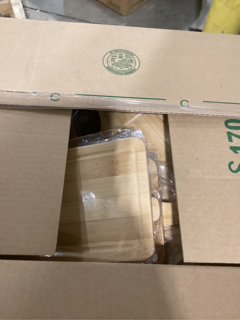 Condition photo showing New/Like New for Kigley 40 Pcs 11.02" x 5.12" Mini Charcuterie Boards Bulk Small Bamboo Cutting Board with Handled Engraved Blanks Chopping Customized Personalized Laser for Wedding Charcuterie Housewarming Gift