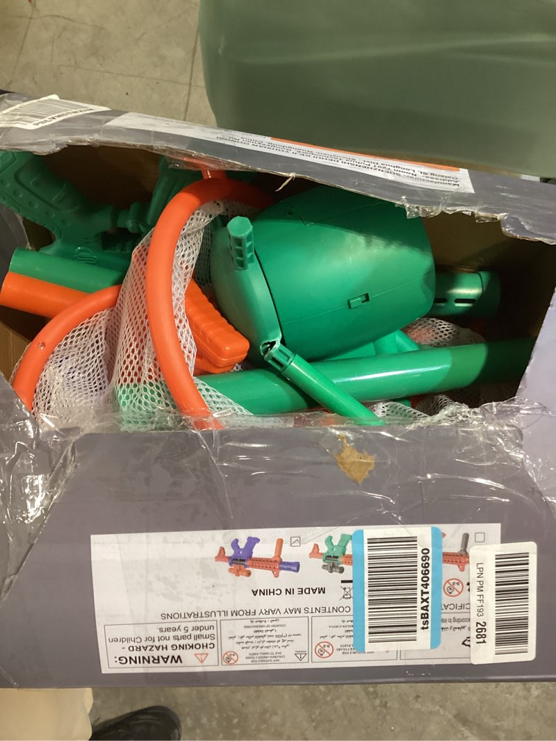 Condition photo showing As Is for Shooting Games Toys for Age 5 6 7 8 9 10+ Year Old Boys, Kids Toy Sports & Outdoor Game with Moving Shooting Target & 2 Popper Air Toy Guns & 24 Foam Balls, Gifts for Boys and Girls