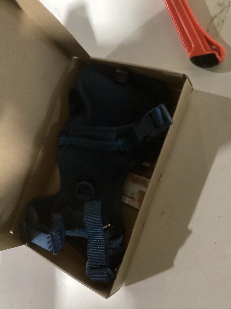 Condition photo showing Good Condition for No Pull Dog Harness, Puppy Vest with Front Clip for Small Medium Large Sized Dog(Black,S) S(Neck:15.7-22.0", Chest:17.3-24.8") Black