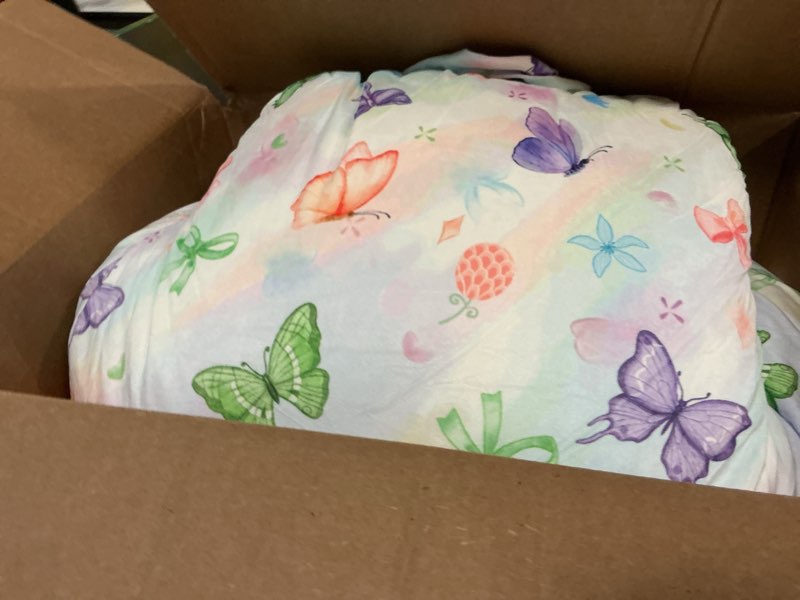 Condition photo showing New/Like New for a nice night kids back reading pillow for reading and watching tv bed to lounge, cute ribbon bowknot prinrted chic tie dye design,with matching cushion cover purpleblue standard