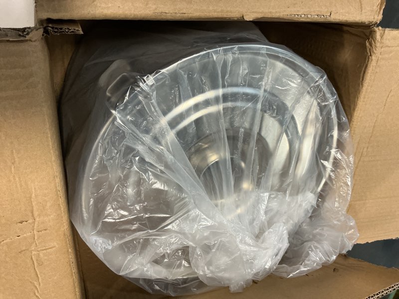 Condition photo showing Good Condition for Stainless Steel Dog Food Storage Container,20LB/25LB Airtight Dog Food Storage Container with Lid to Keep Fresh,Easy Clean Large Pet Food Storage Container with Scoop for Cat Food,Chicken Feed,Rice 20 LBS