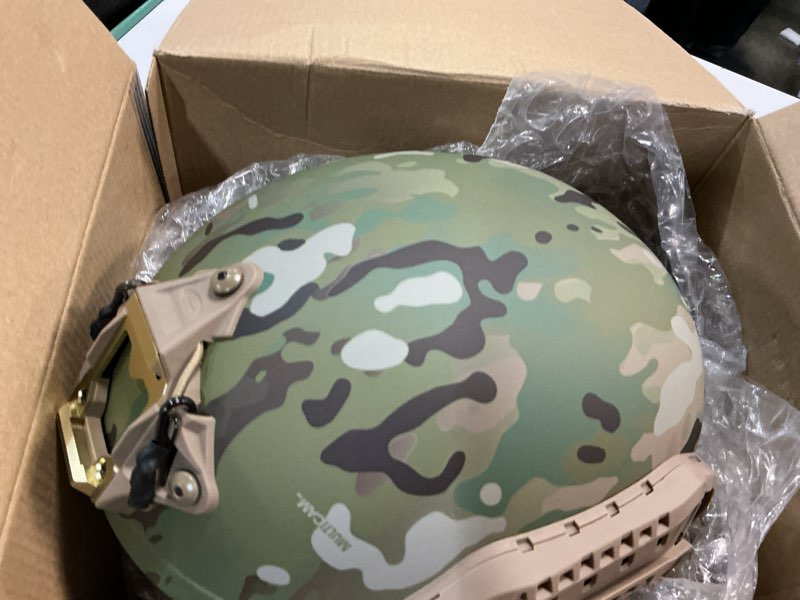 Condition photo showing Good Condition for fmatal gear sf high-cut fast helmet, surface sandblast treatment, not reflective abs tactical helmet for airsoft, and outdoor sports medium-large mc