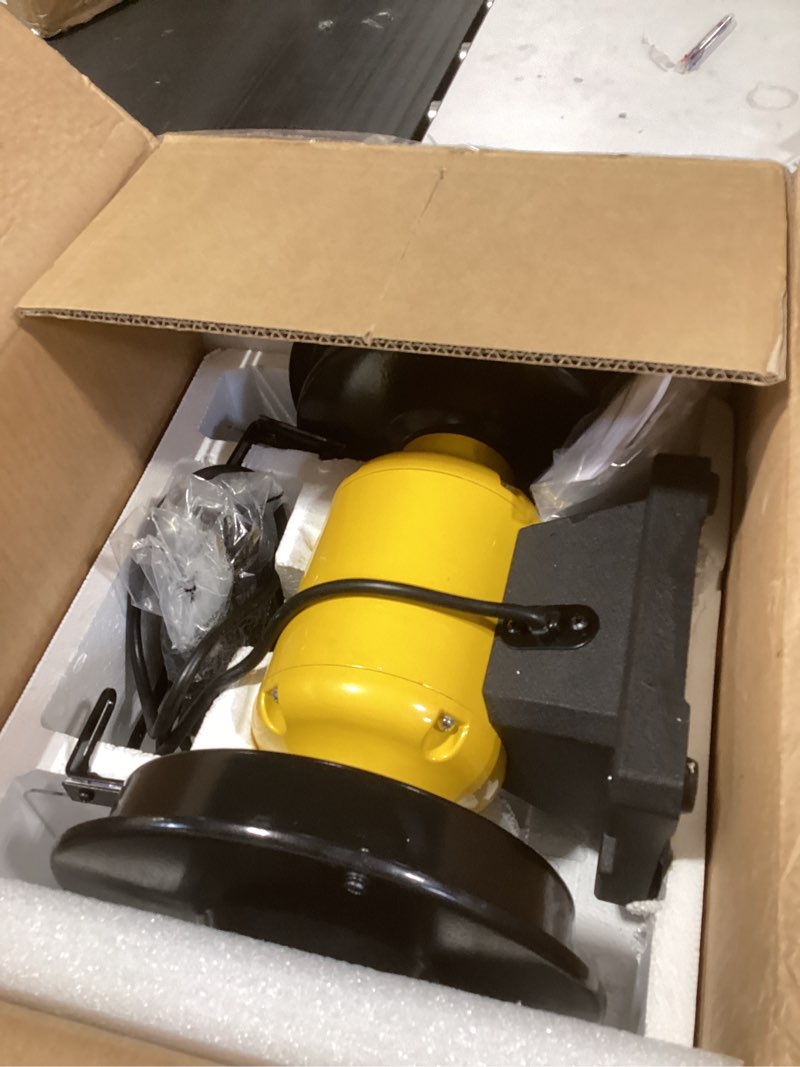 Condition photo showing New/Like New for 4.8A 3/4HP 8-Inch Bench Grinder, 3600rpm Table Grinder with Two Protective Eye Masks and Two Grinding Wheels Multipurpose Grinders for Metal, Knife, Dental, Amber, Jewelry, Jade 8" High Speed Grinder