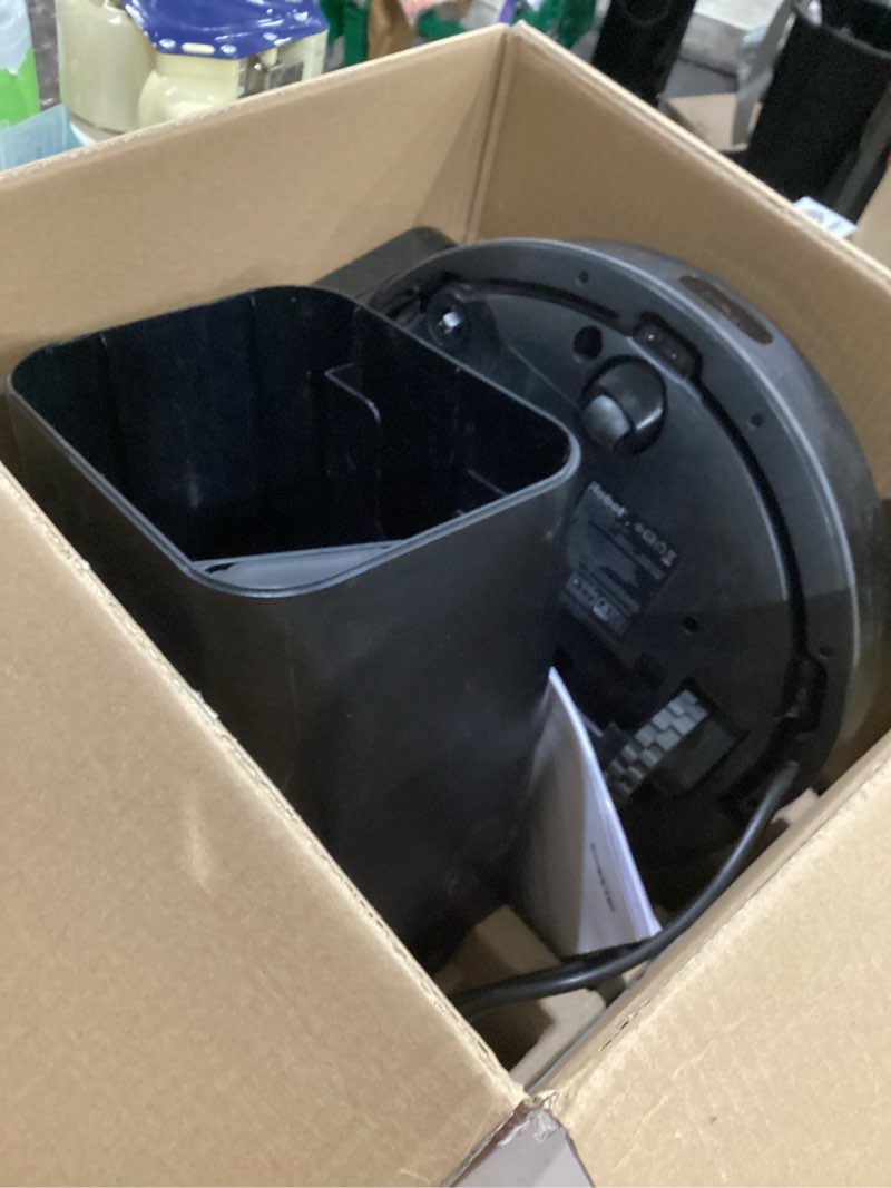Condition photo showing As Is for iRobot Roomba 104 2in1 Vacuum & Mop Robot - Self-Empties for 75 Days, Intense Power-Lifting Suction, Vacuums All Floors, Ideal for Pet Hair, LiDAR Smart Navigation Mapping, Mops Hard Floors