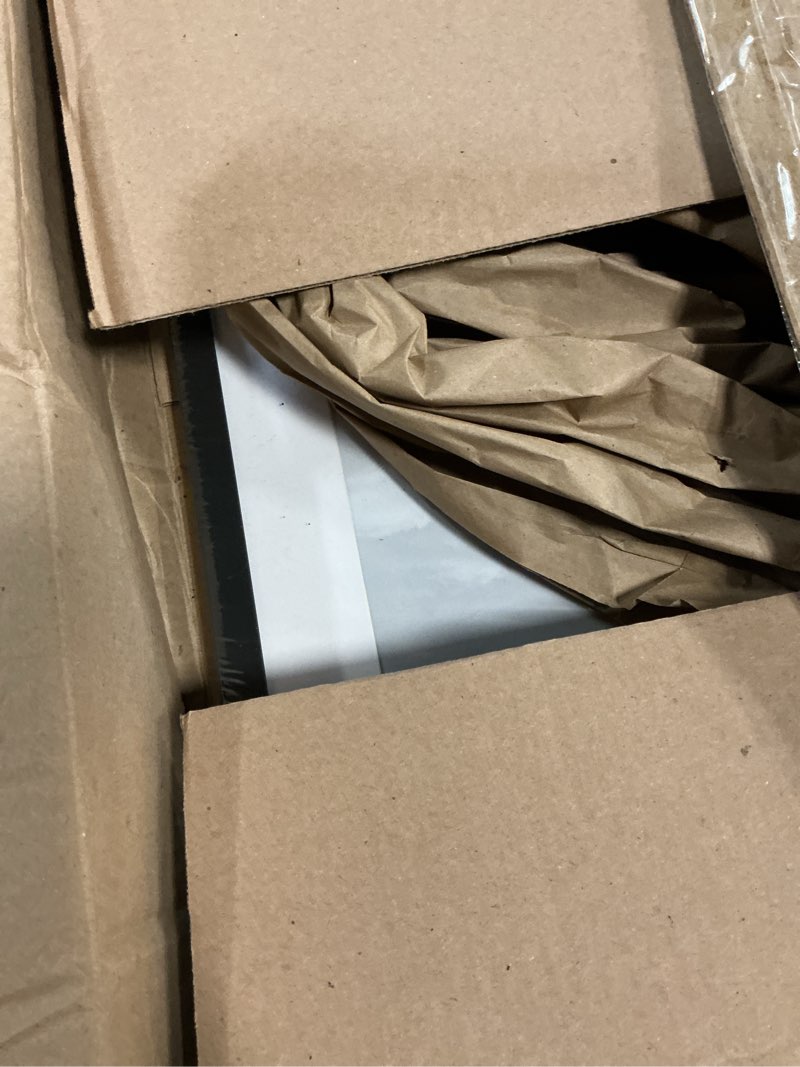 Condition photo showing New/Like New for upsimples 14x20 picture frame, display pictures 11x17 with mat or 14 x 20 without, wall hanging poster frames, black, 1 pack black 14x20