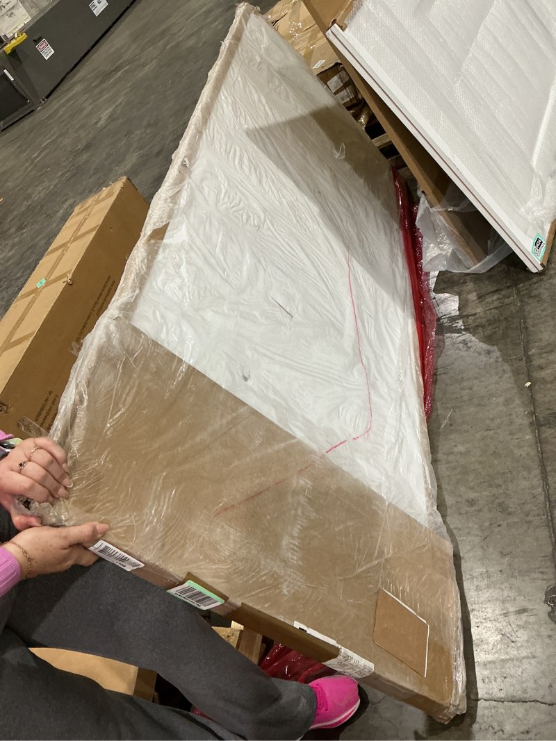 Condition photo showing Good Condition for barnsmith 36"x80" concealed sliding barn door, white primed flush solid core sliding hidden barn door with soft close installation hardware and double sided pulls included 36''x80''