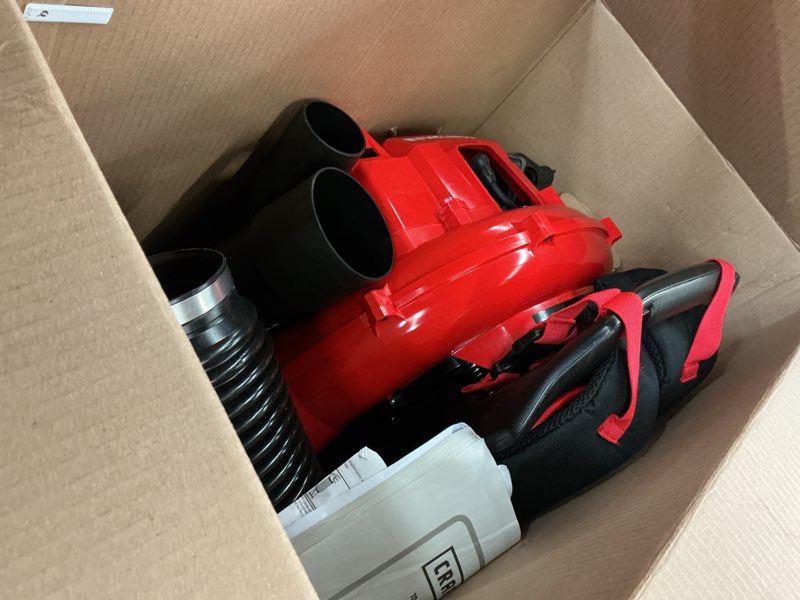 Condition photo showing As Is for craftsman bp510 51-cc 2-cycle 600-cfm 220-mph gas backpack leaf blower