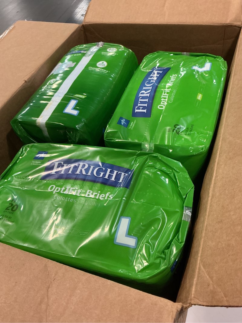 Condition photo showing New/Like New for MEDLINE Adult Incontinence Briefs 60 Count