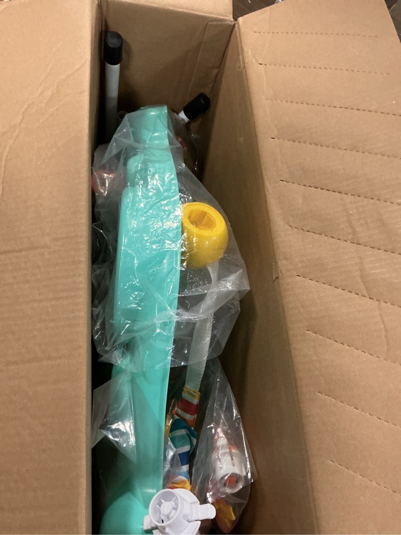 Condition photo showing As Is for Bright Starts Disney Stitch Little Ohana Baby Activity Jumper with Interactive Toys, Lights & Music with Stitch, Angel & Scrump, 6-12 Months (Blue)