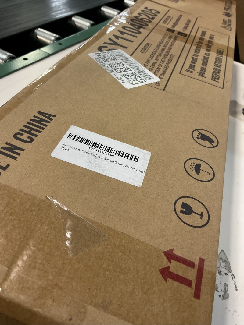 Condition photo showing Good Condition for Precut Wall Molding Kit - Paintable Wainscoting Panels Ready-to-Assemble Accent Wall Kit Set of 6 Frames, Modern Molding Trim Decor for Living Room Bedroom Hallway Kitchen Island 6 56" x 48" + 56" x 23"