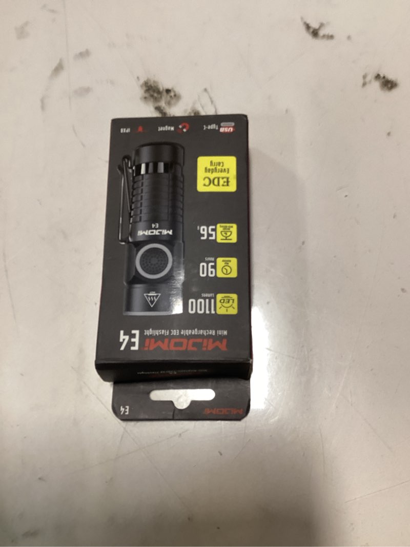 MIJOMI Mini EDC Flashlight with Magnet, Compact Rechargeable Pocket Light 1100 High Lumens Travel Fl