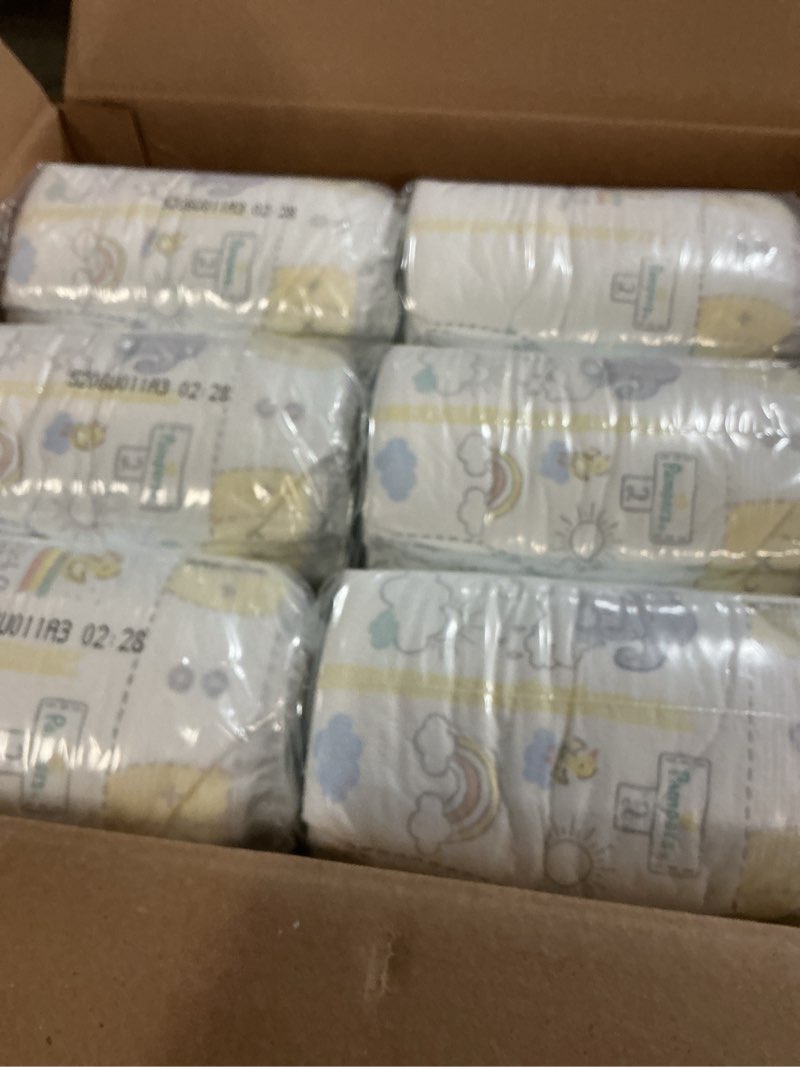 Condition photo showing New/Like New for pampers baby diapers - swaddlers - size 2, 186 count, ultra absorbent disposable infant diaper