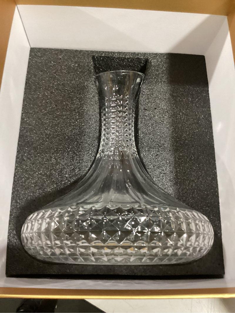 wine decanter - hand blown lead-free crystal glass wine decanters and carafes, perfect wine gifts fo