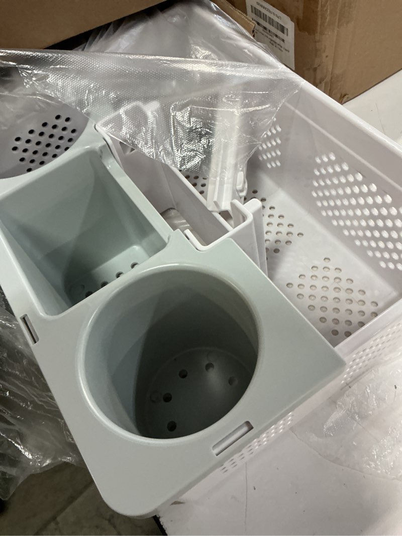 Condition photo showing Good Condition for kmv portable shower caddy dorm: features handles and adjustable compartments?ventilation and drainage hole design cleaning basket?ideal for toiletries? essential for college dorms-white