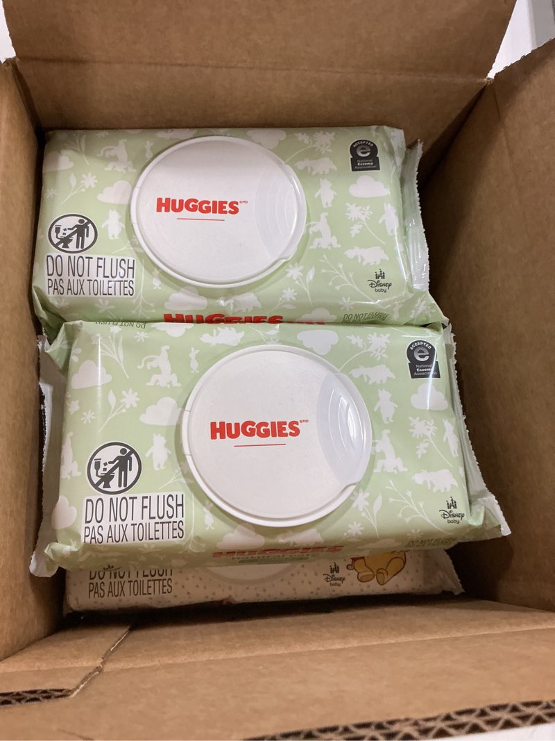 Condition photo showing New/Like New for Huggies Natural Care Sensitive Baby Wipes, Unscented, Hypoallergenic, 6 Flip-Top Packs (288 Wipes Total) 48 Count (Pack of 6)