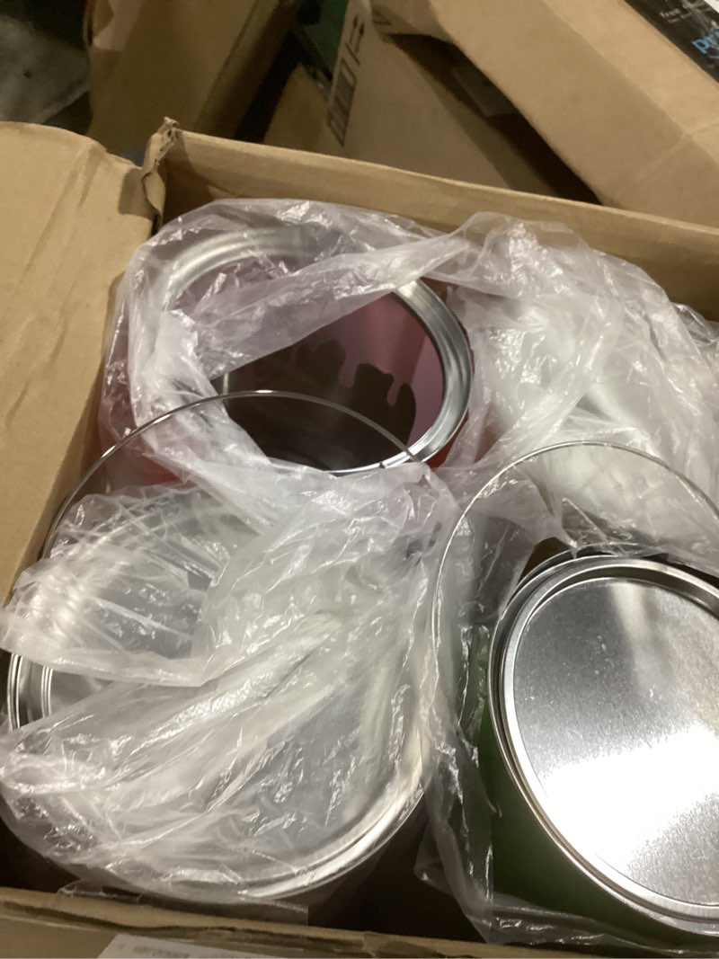 Condition photo showing Good Condition for 8 pcs end of the year student gifts art paint party favors supplies plus size clear empty paint cans with lids plastic buckets transparent containers for treats crafts, 4. 72 x 6. 1 inch 8 4.72 x 6.1 inch
