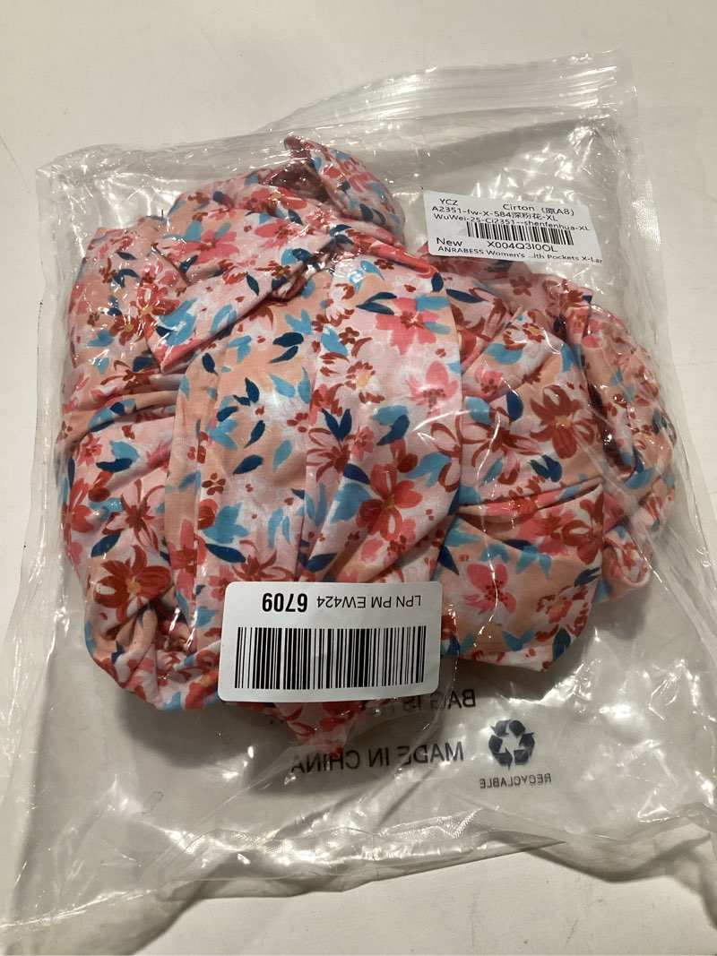 ANRABESS Long Sleeve Dresses for Women 2025 Fall Casual Flowy Swing V Neck Boho Floral Mini Travel V